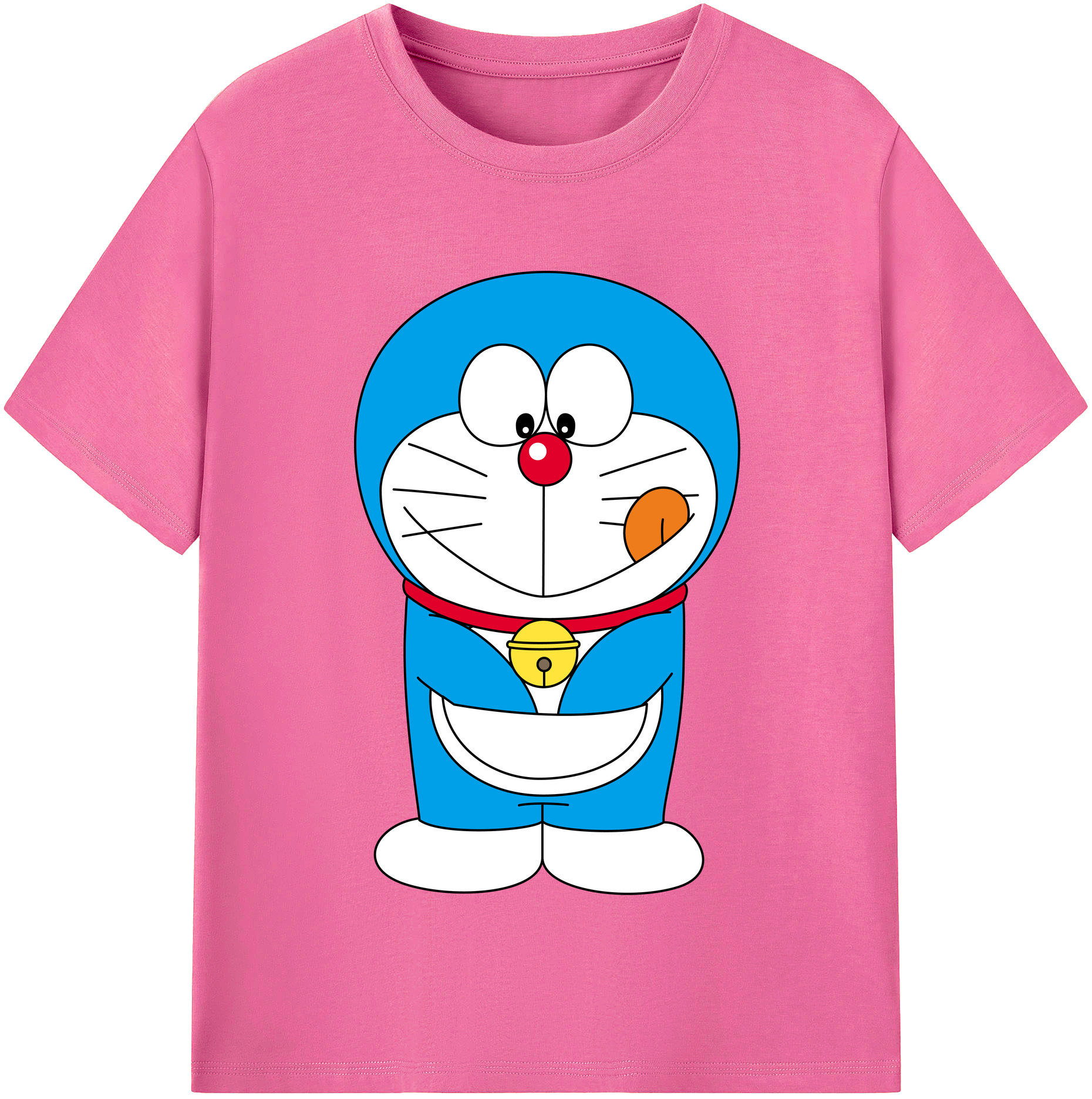 （画像用） ドラえもん Doraemon レディースカジュアルプリントTシャツ（綿100％）